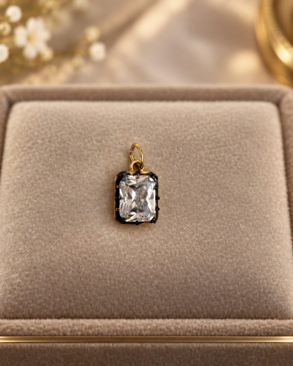 Black and Gold Crystal Pendant – Three Shapes