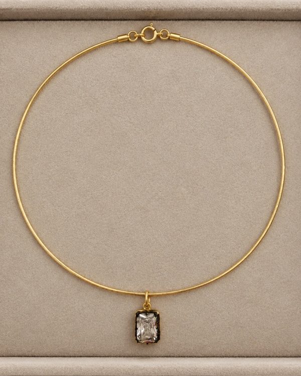 Black and Gold Crystal Pendant – Three Shapes