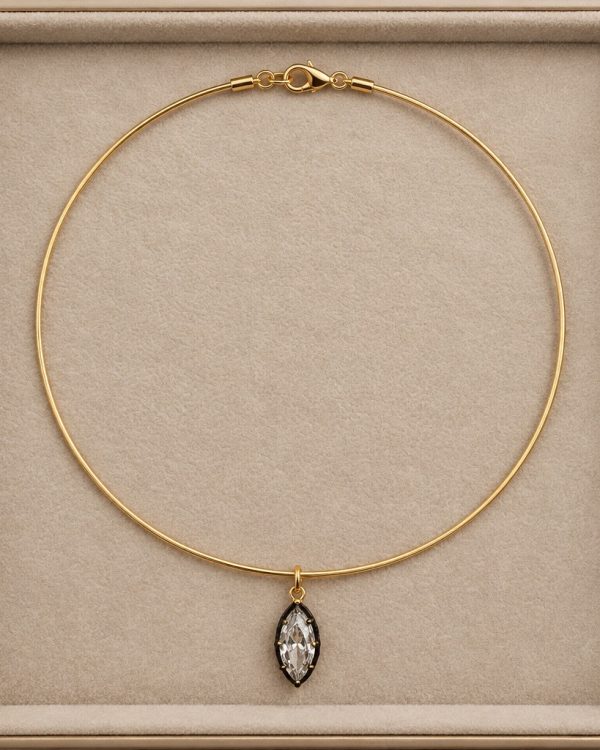 Black and Gold Crystal Pendant – Three Shapes