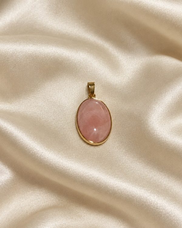 Oval Stone Gold-Tone Pendants