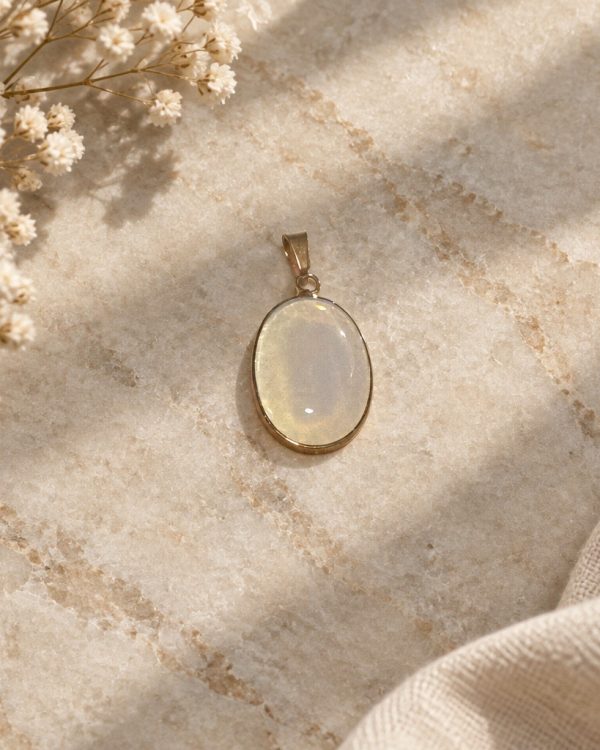 Oval Stone Gold-Tone Pendants